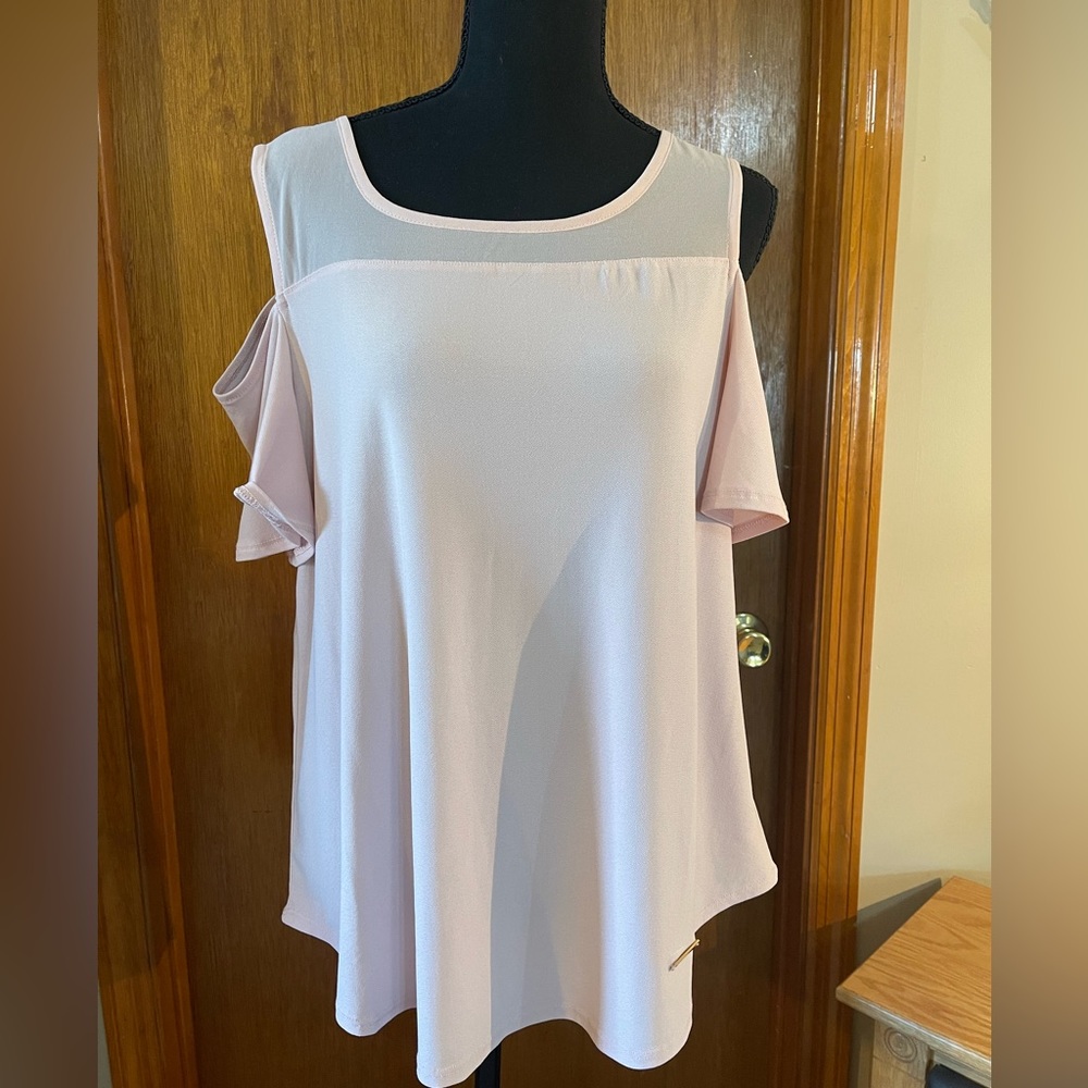 Jones New York Open Cold Shoulder Blouse